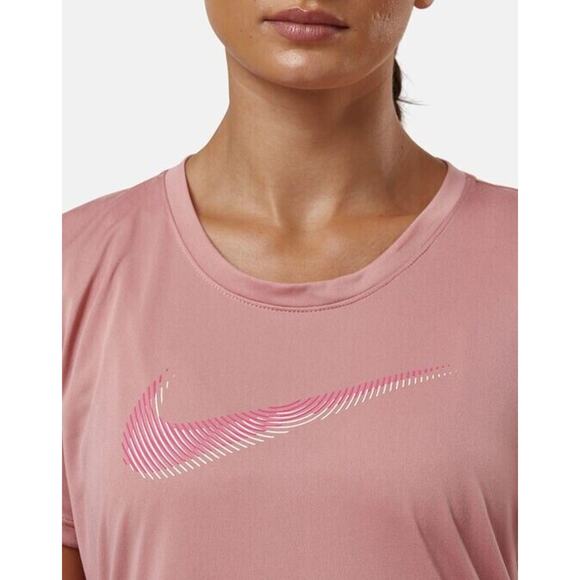 Nike - Women's Dri-Fit Swoosh - Running shirt size M, Rose - Picture 4 of 5